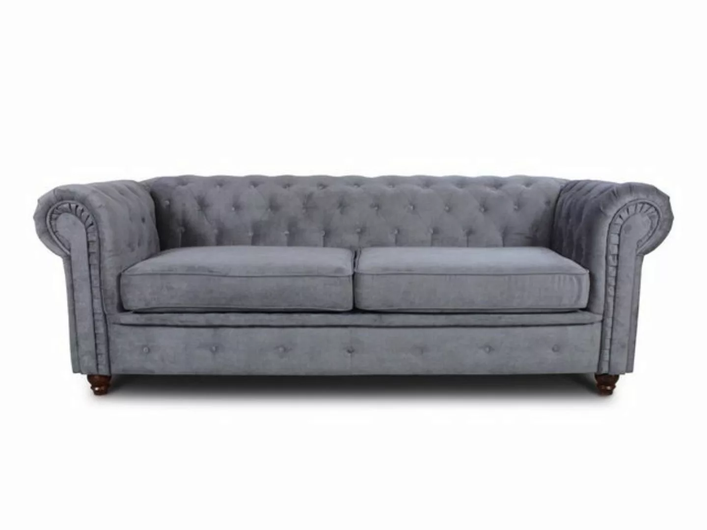 Sofnet Sofa Asti 3, Chesterfield Sofa 3-er, Sofagarnitur, Glamour Couch günstig online kaufen