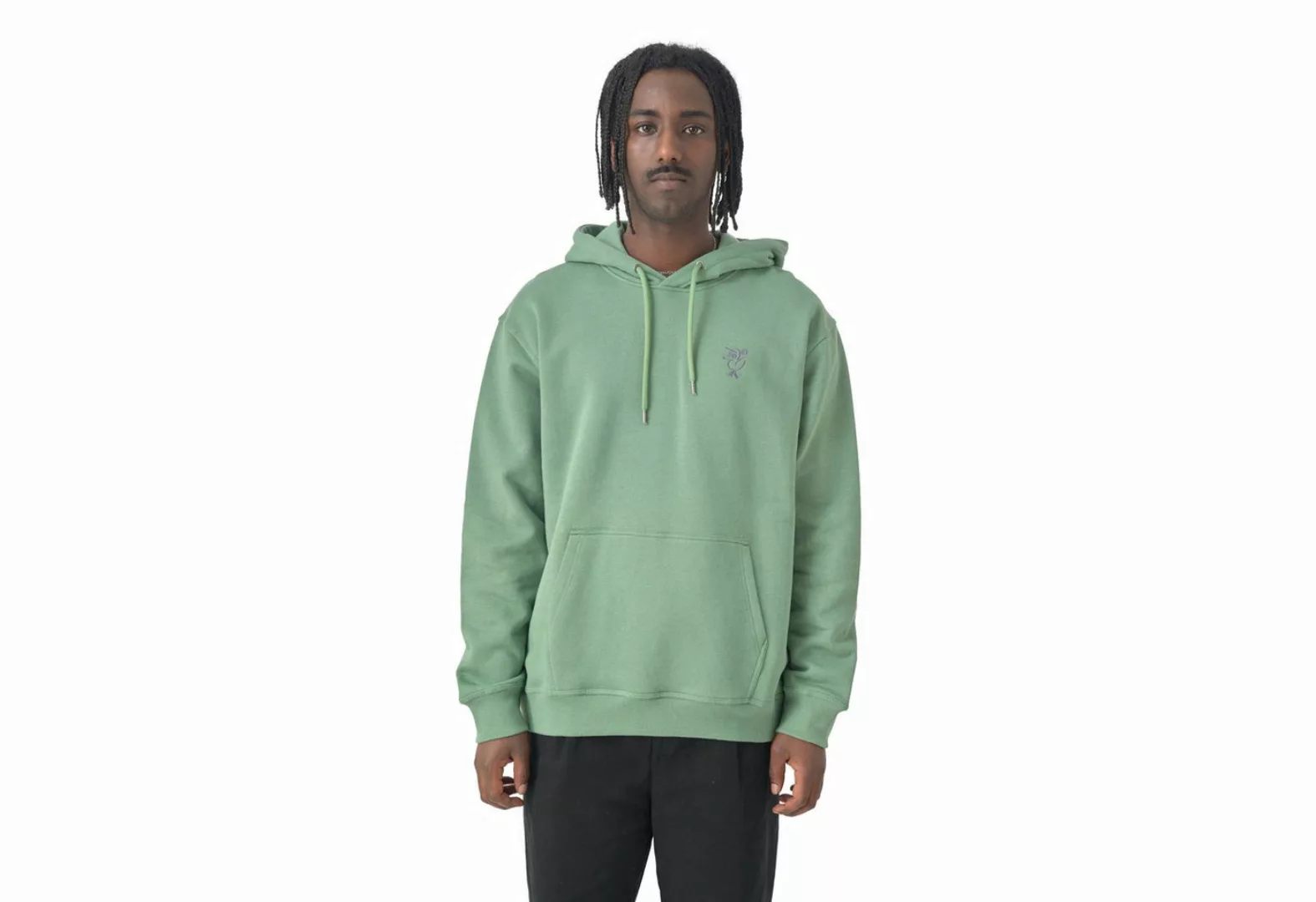 Cleptomanicx Kapuzenpullover Sketch Gull - comfrey green günstig online kaufen