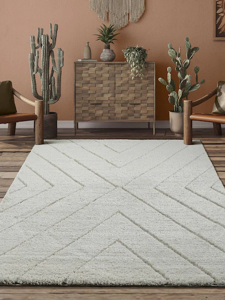 the carpet Teppich »Ideal«, rechteckig, Shaggy eleganter Wohnzimmer Teppich günstig online kaufen