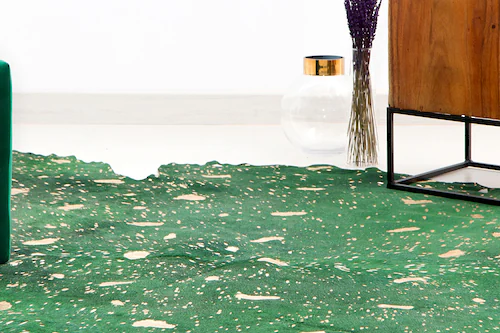 my home Fellteppich »Elaya«, fellförmig, 12 mm Höhe, stilvoll, Teppich aus günstig online kaufen