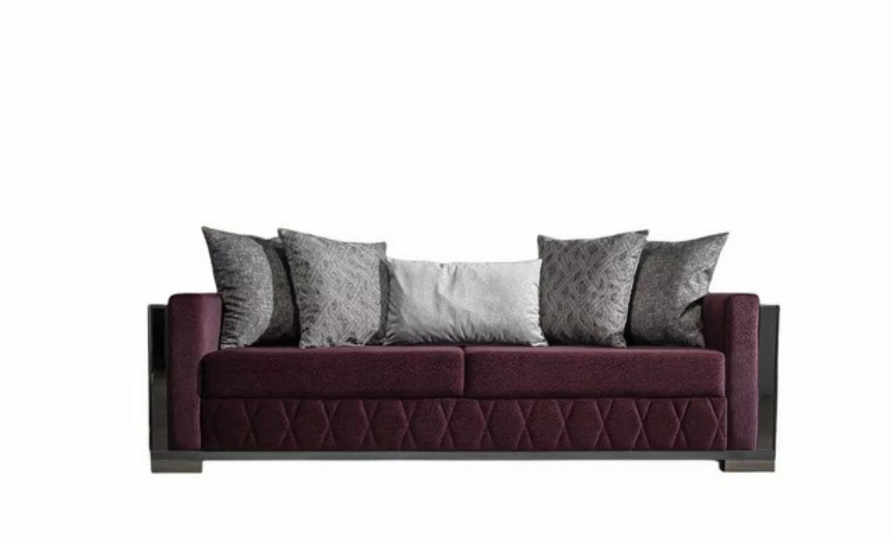 JVmoebel 3-Sitzer Moderne Couch Sofas Design Sofa Dreisitzer Sitz Burgund S günstig online kaufen