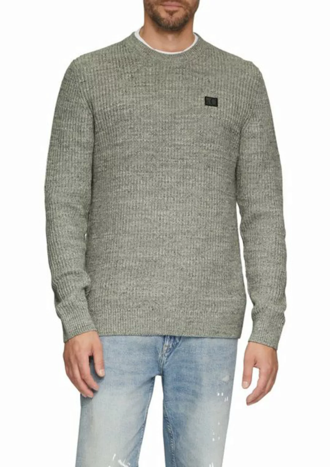 s.Oliver Strickpullover in Melange Optik günstig online kaufen