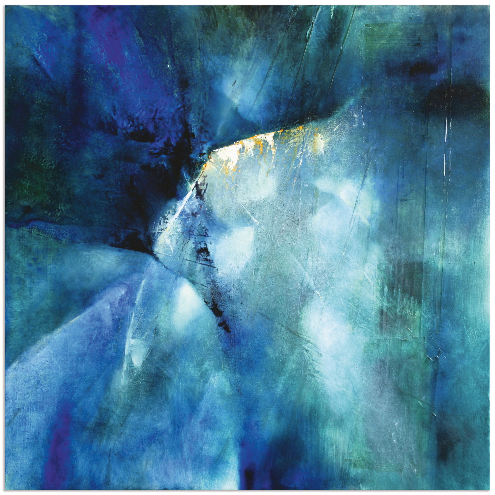 Artland Wandbild "Komposition in blau", Gegenstandslos, (1 St.), als Alubil günstig online kaufen