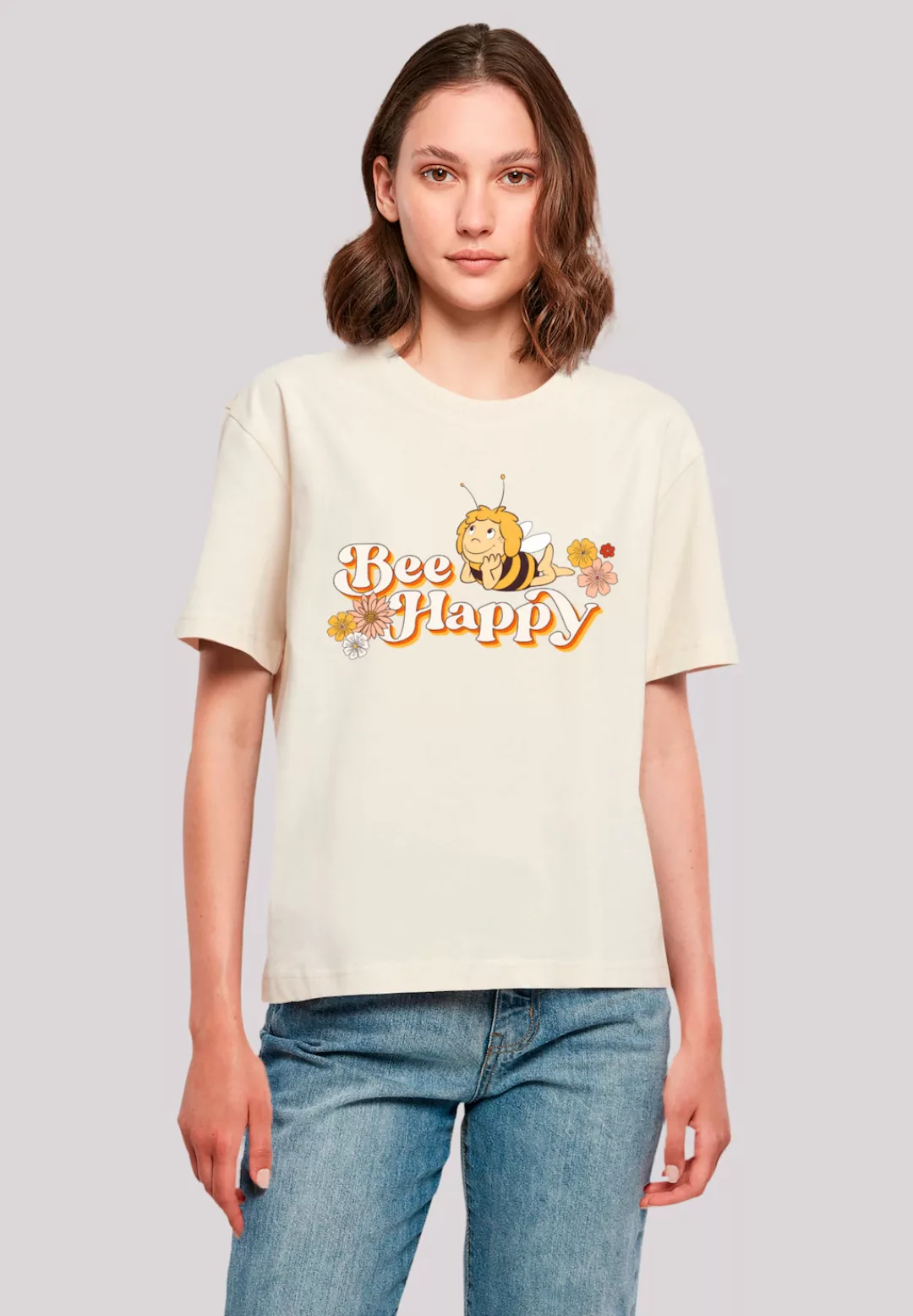 F4NT4STIC T-Shirt "Die Biene Maja Bee Happy Heroes of Childhood", Nostalgie günstig online kaufen