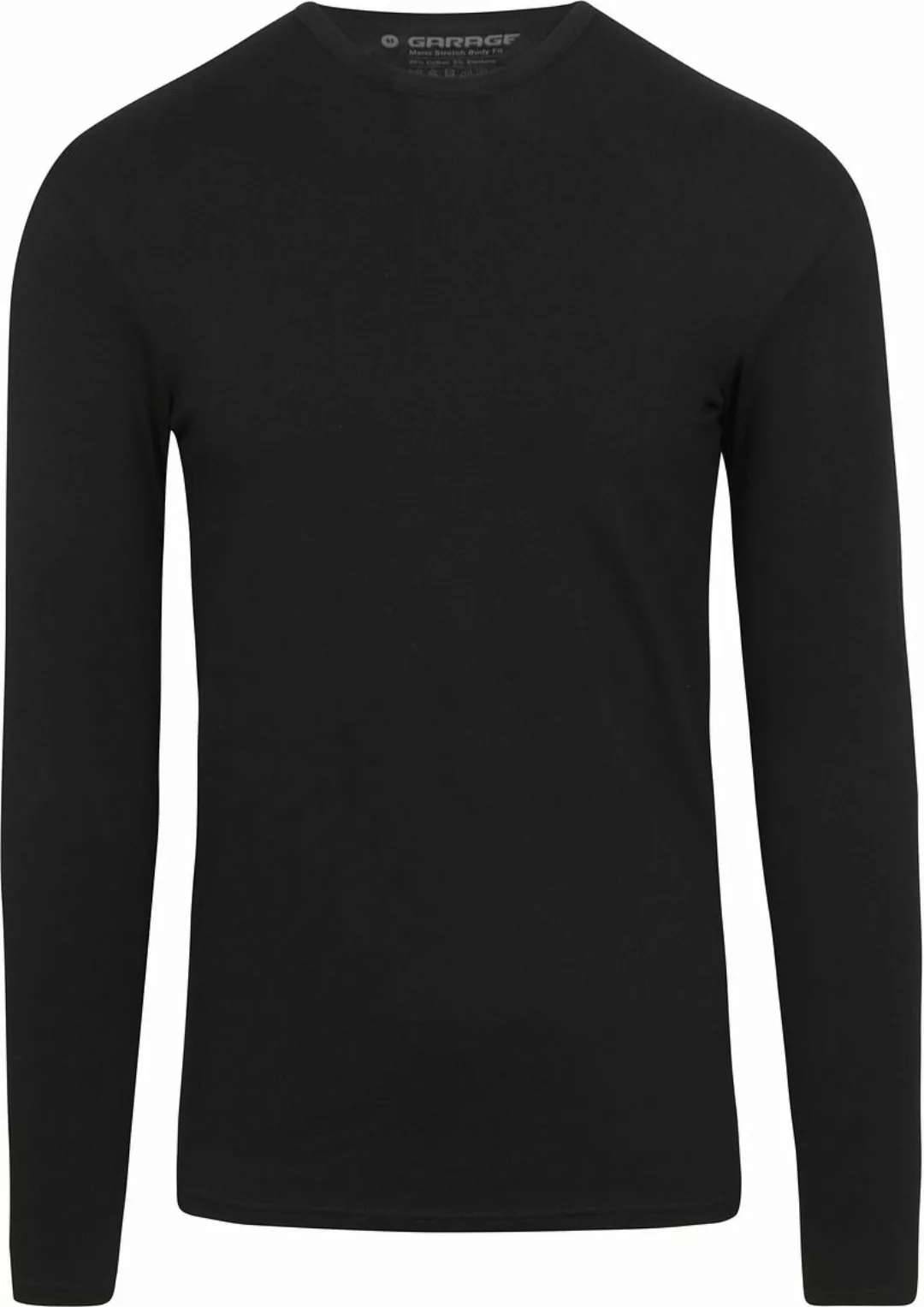 Garage Basic Longsleeve T-Shirt Stretch Schwarz - Größe L günstig online kaufen