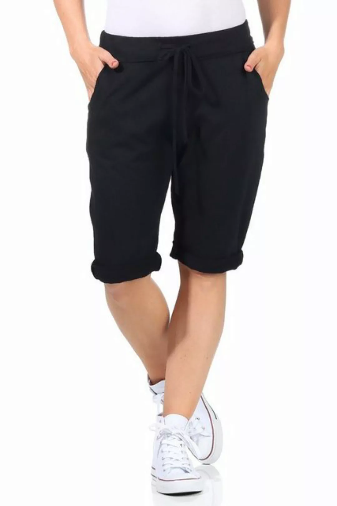 CLEO STYLE Bermudas Sweat Bermuda 1212 Schwarz 42-46 günstig online kaufen