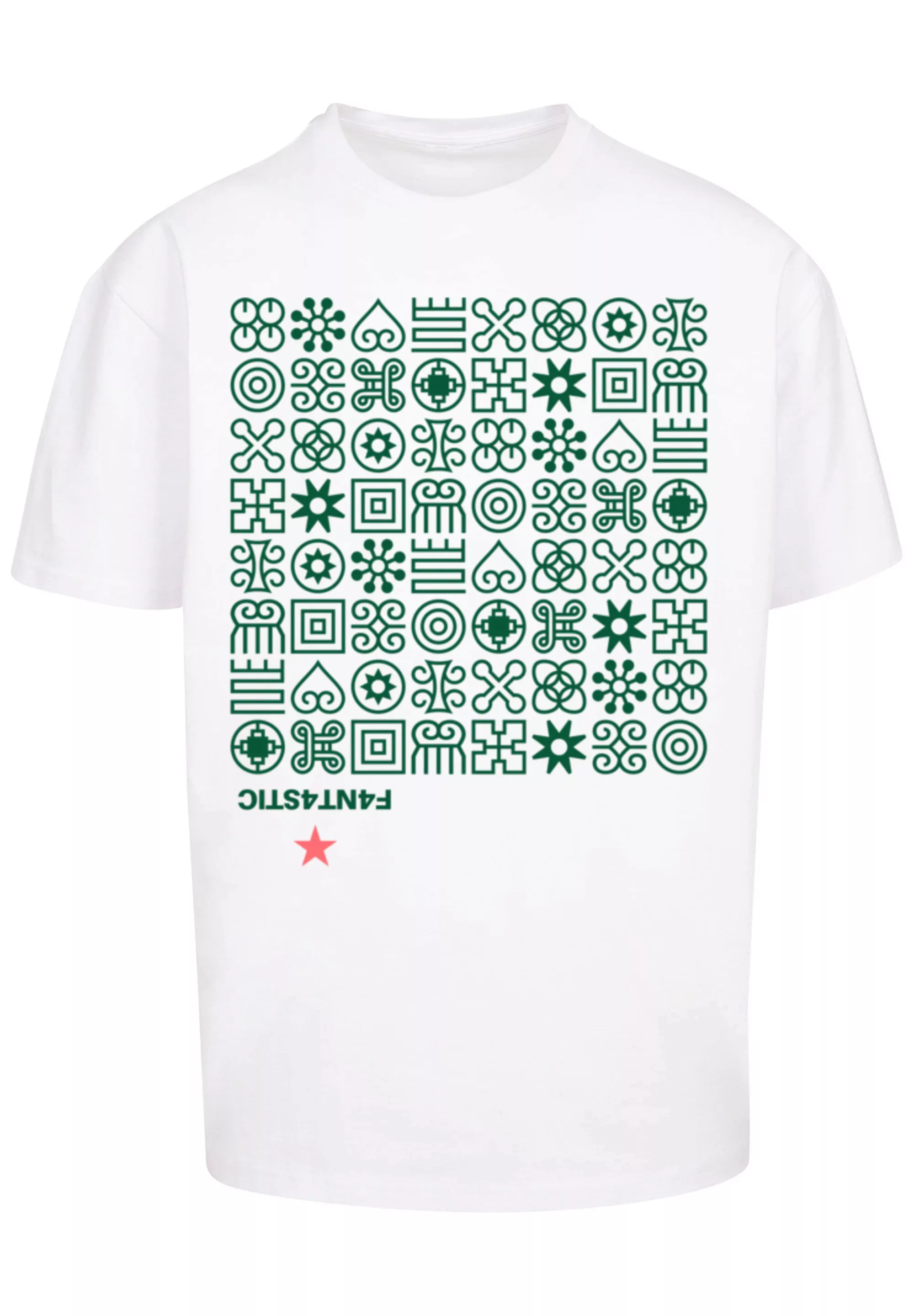 F4NT4STIC T-Shirt "Muster Grün Symbole", Print günstig online kaufen