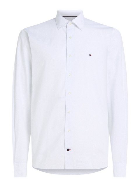 Tommy Hilfiger Langarmhemd CL W-TILE PRINT RF SHIRT mit dezenter Labelflag günstig online kaufen