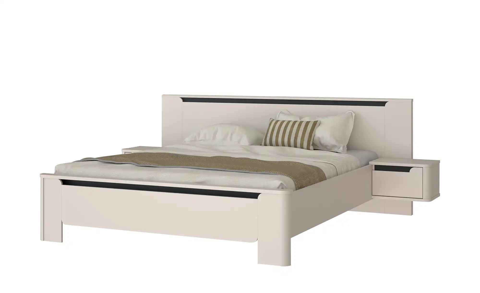 Bettanlage  Santori ¦ creme ¦ Maße (cm): B: 274 H: 93,4 Betten > Doppelbett günstig online kaufen