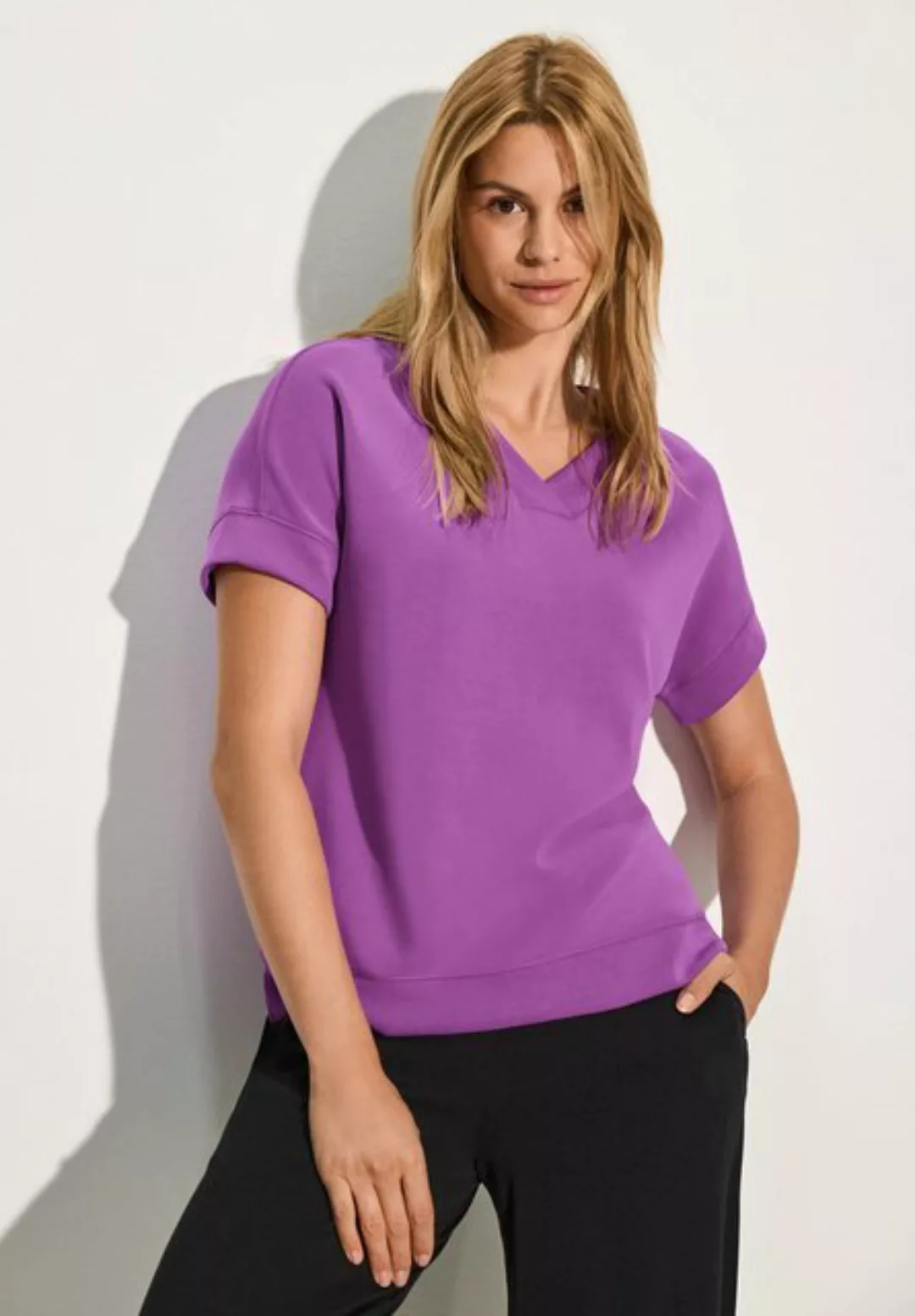 Cecil Sweatshirt in Unifarbe günstig online kaufen