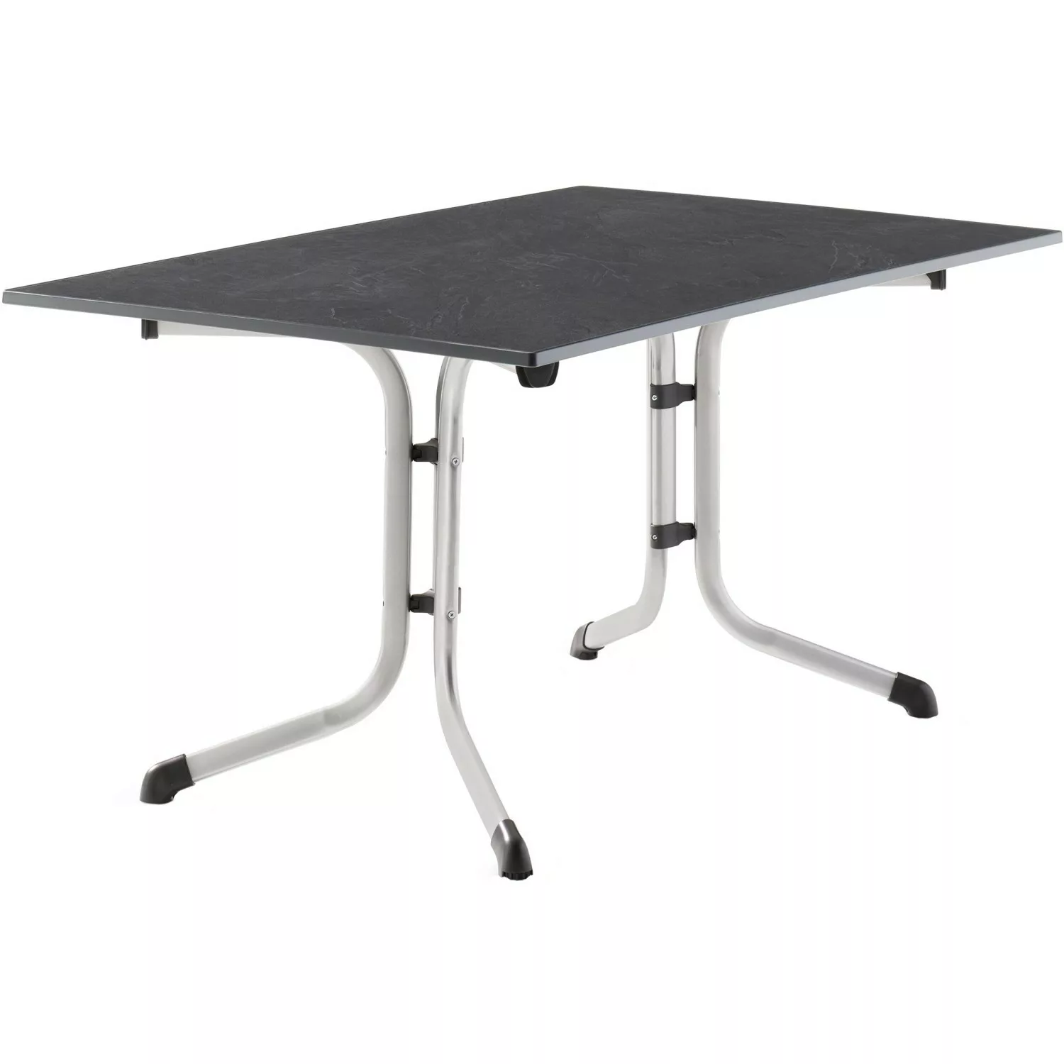 Sieger Klapptisch 140 x 90 cm Silber/Graphit günstig online kaufen