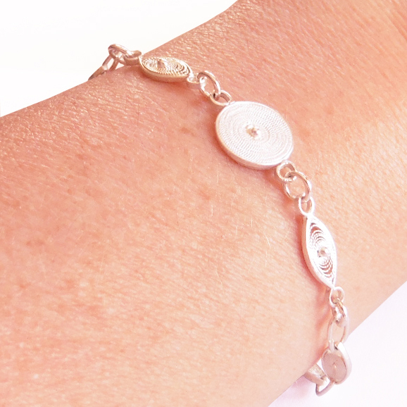 Armband Spirale Und Ovale Silber günstig online kaufen