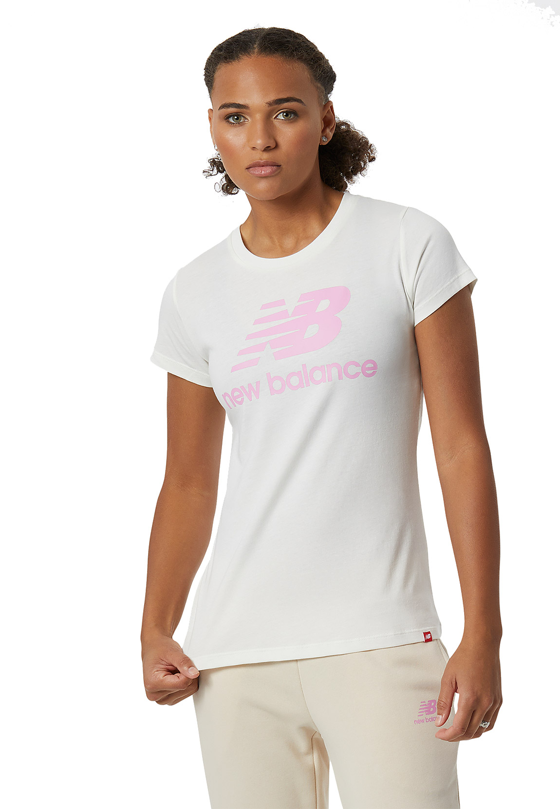 New Balance Damen T-Shirt ESSE ST LOGO TEE WT91546 SST Beige günstig online kaufen