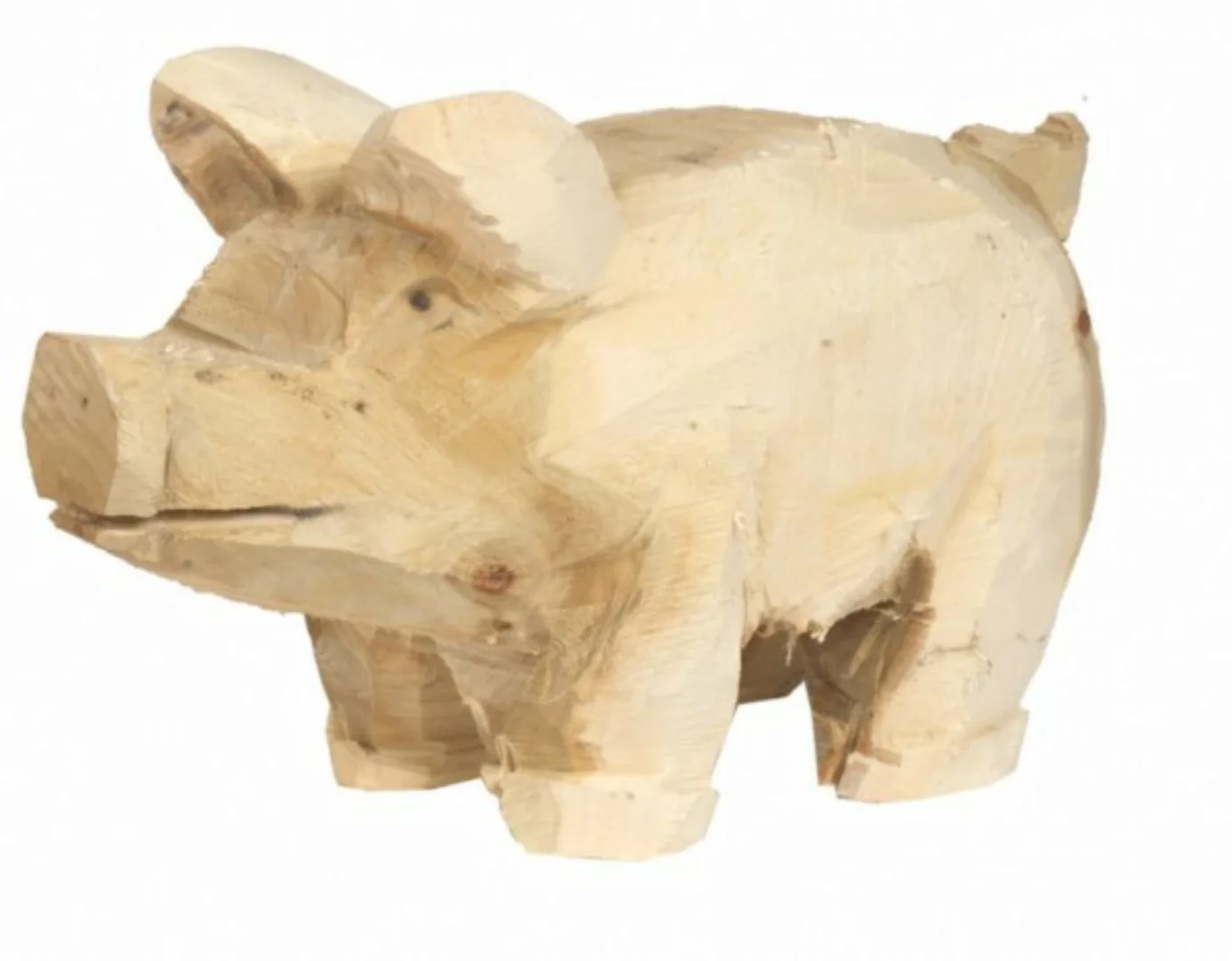 Holz-Schwein Pappel natur H: 30, L: 50 cm günstig online kaufen