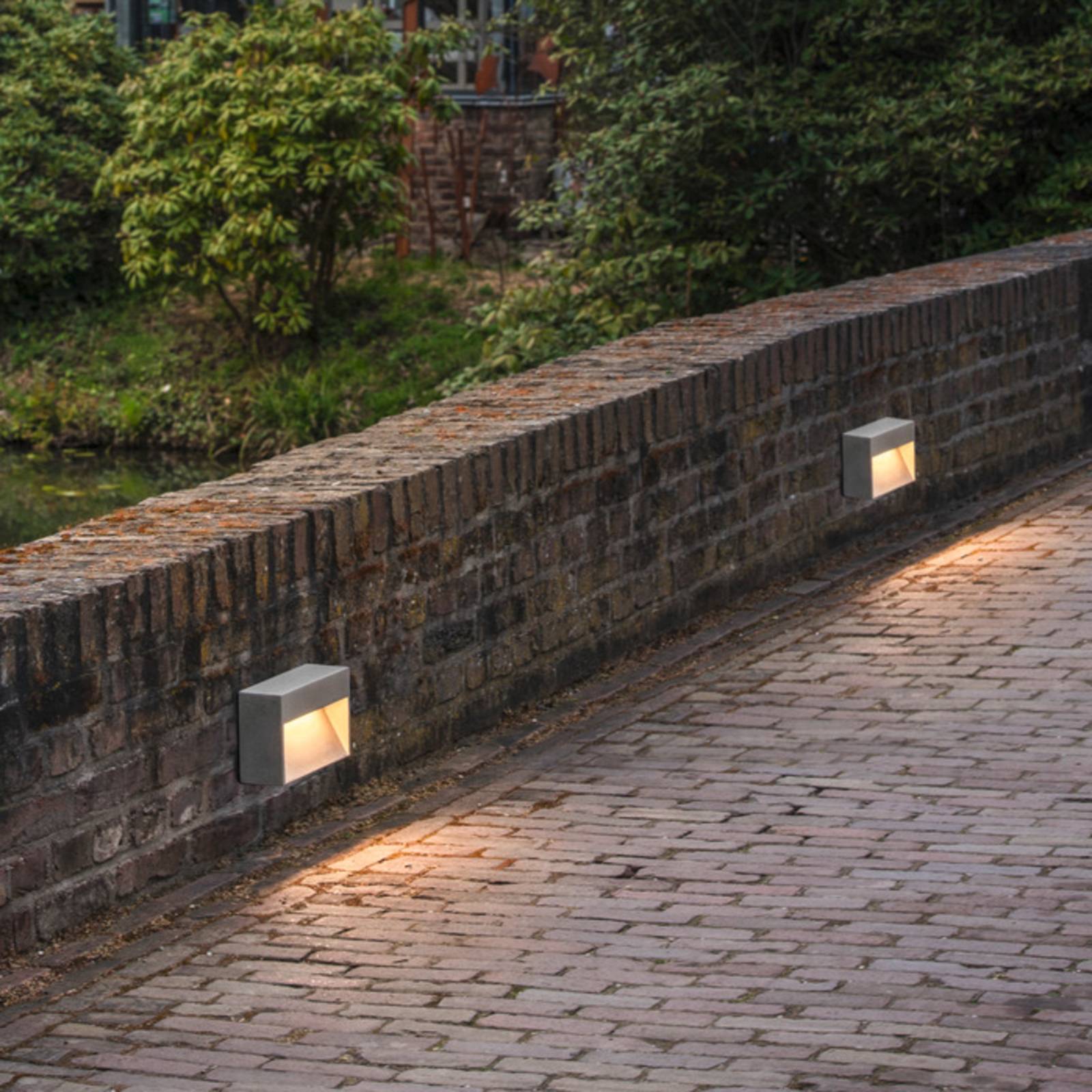 SLV Concreto LED-Außenwandleuchte, Breite 25cm günstig online kaufen