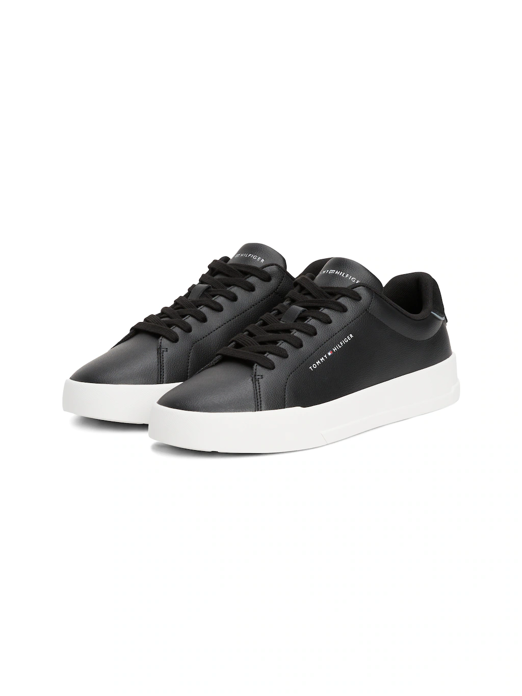 Tommy Hilfiger Sneaker "TH COURT LTH DETAIL ESS", Freizeitschuh, Halbschuh, günstig online kaufen