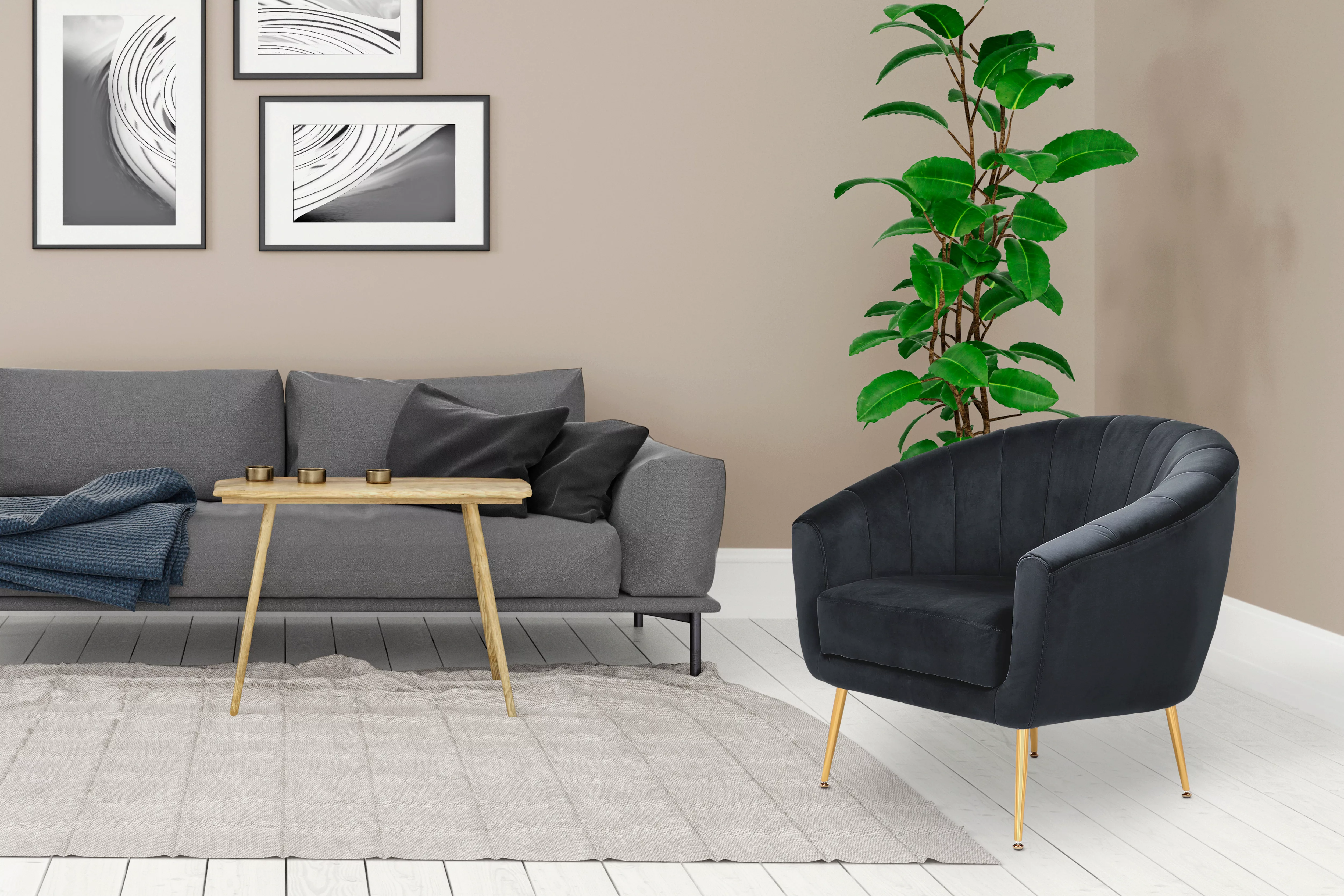 Kayoom Cocktailsessel »Doreen«, Angesagtes 1-Sitzer-Sofa, Mini Sofa auch pa günstig online kaufen