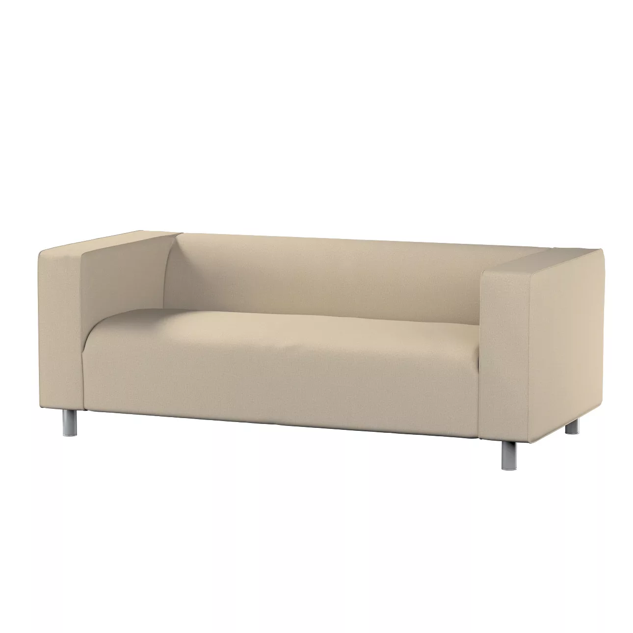 Bezug für Klippan 2-Sitzer Sofa, beige, Sofahusse, Klippan 2-Sitzer, Edinbu günstig online kaufen