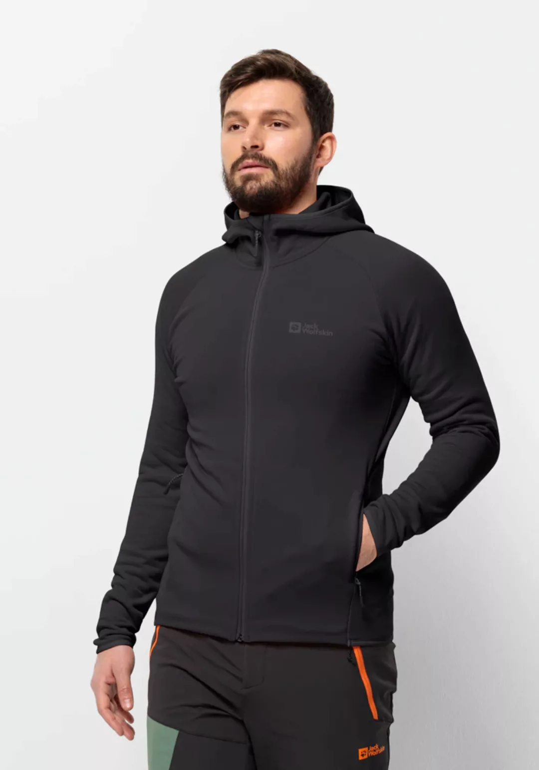 Jack Wolfskin Fleecejacke "BAISELBERG HOODED FZ M", mit Kapuze günstig online kaufen