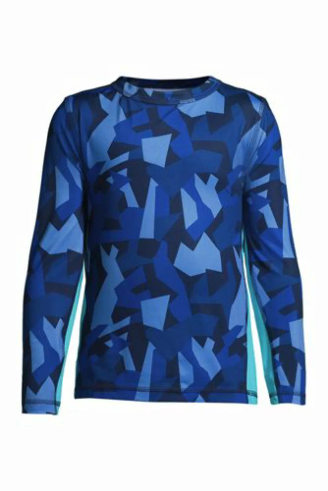 Active Langarm-Shirt Camouflage, Größe: 152-164, Blau, Polyester-Mischung, günstig online kaufen