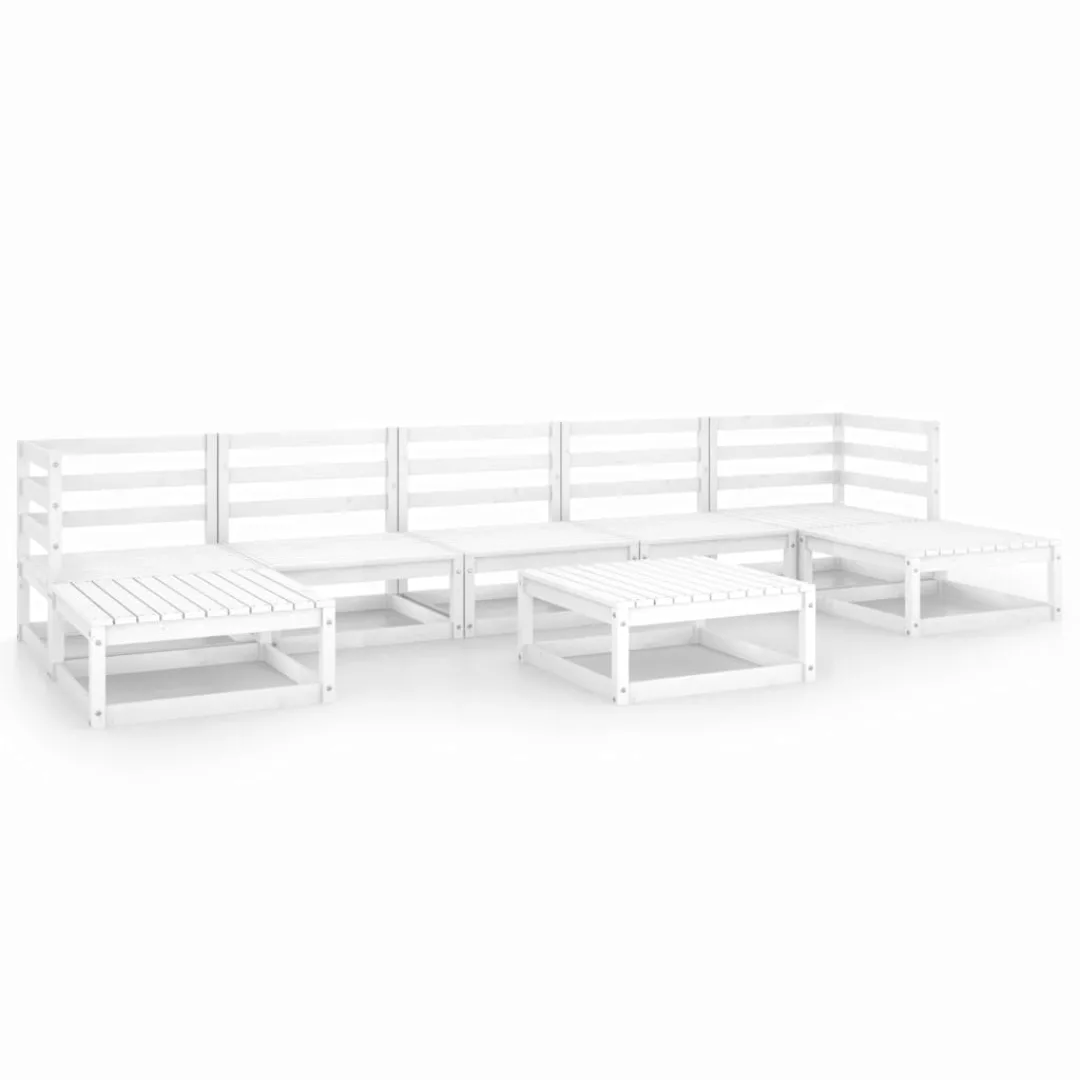 8-tlg. Garten-lounge-set Kiefer Massivholz günstig online kaufen