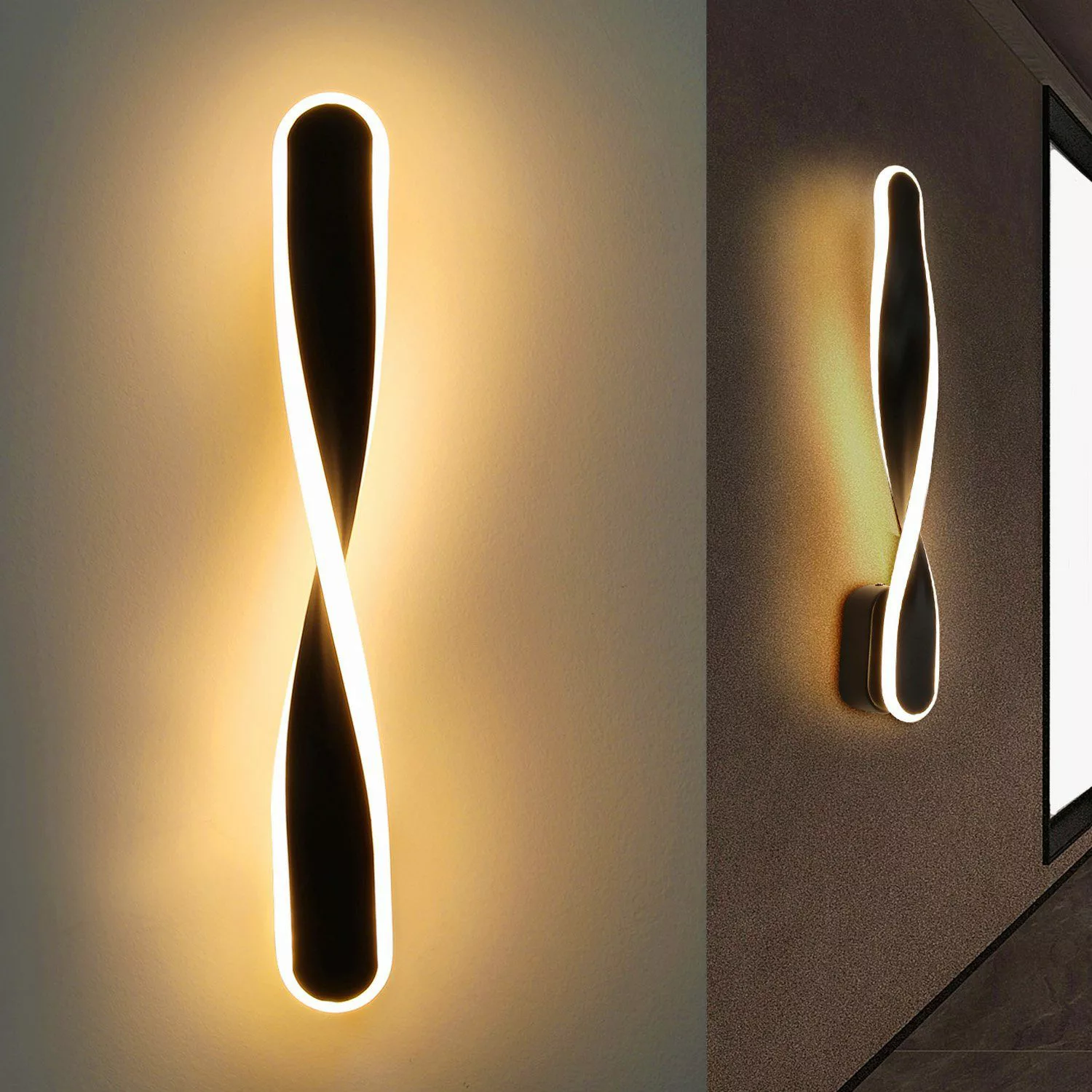 oyajia Wandleuchte 45cm Modern LED Wandlampe günstig online kaufen