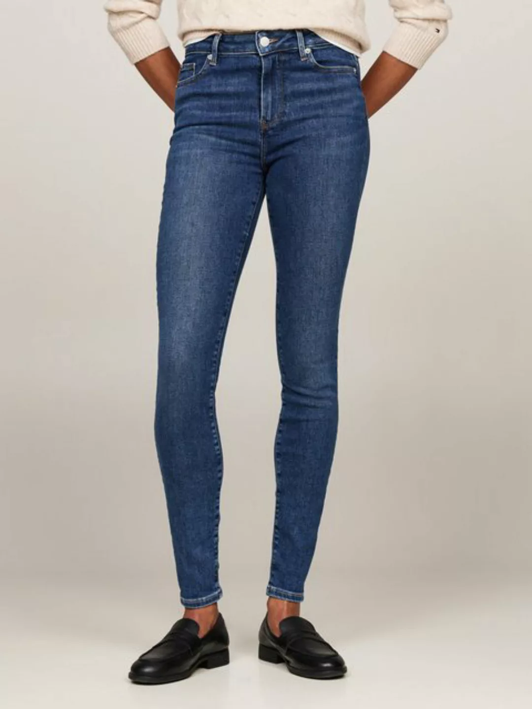 Tommy Hilfiger Skinny-fit-Jeans "HARLEM U SKINNY HW CAL", mit Tommy Hilfige günstig online kaufen