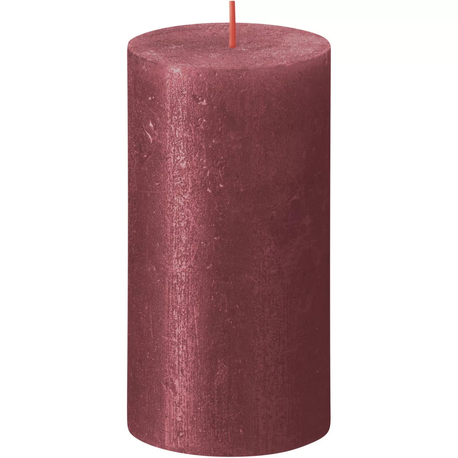 Bolsius Rustik-Kerze Shimmer 130/68 mm Rot günstig online kaufen