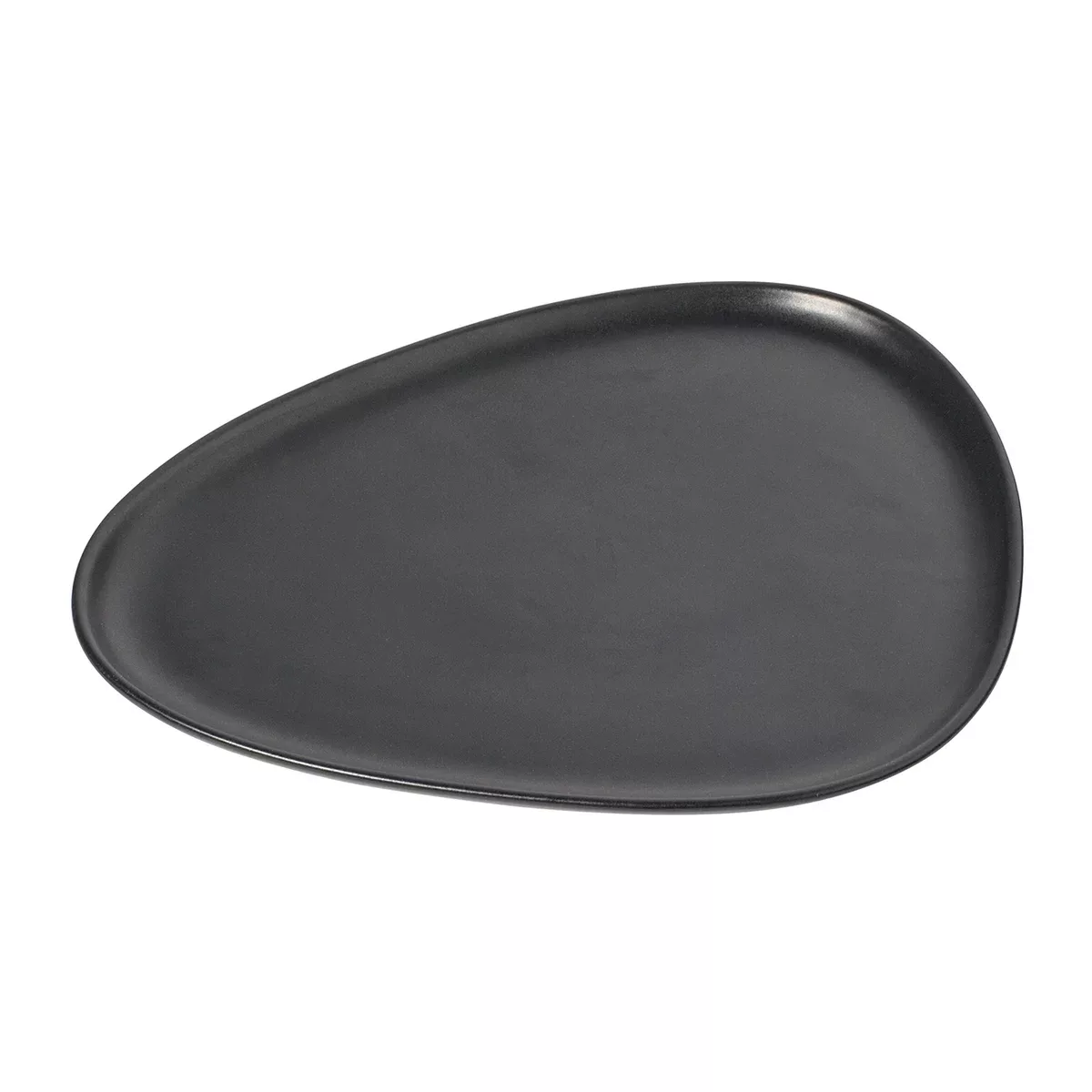 Curve Stoneware Teller 26 x 30cm Black günstig online kaufen