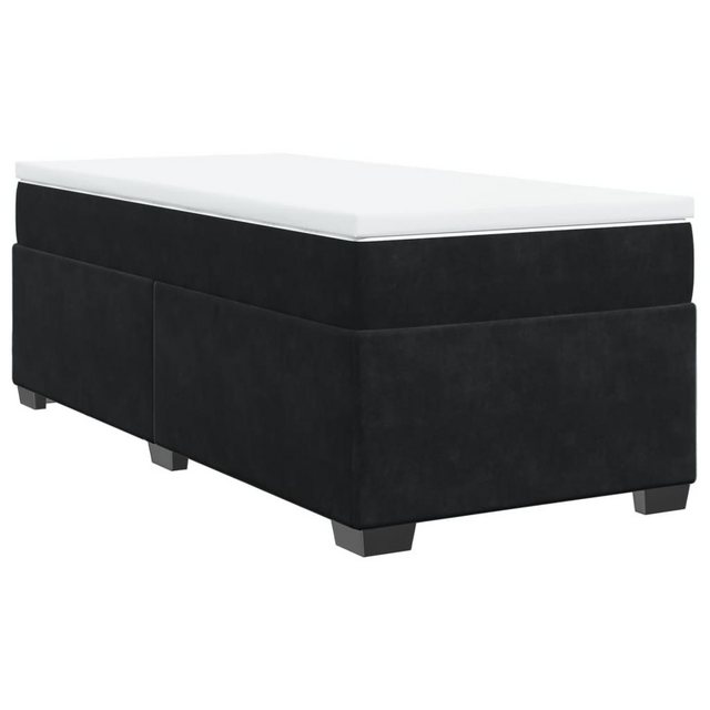 vidaXL Bett Boxspringbett mit Matratze Schwarz 90x190 cm Samt günstig online kaufen