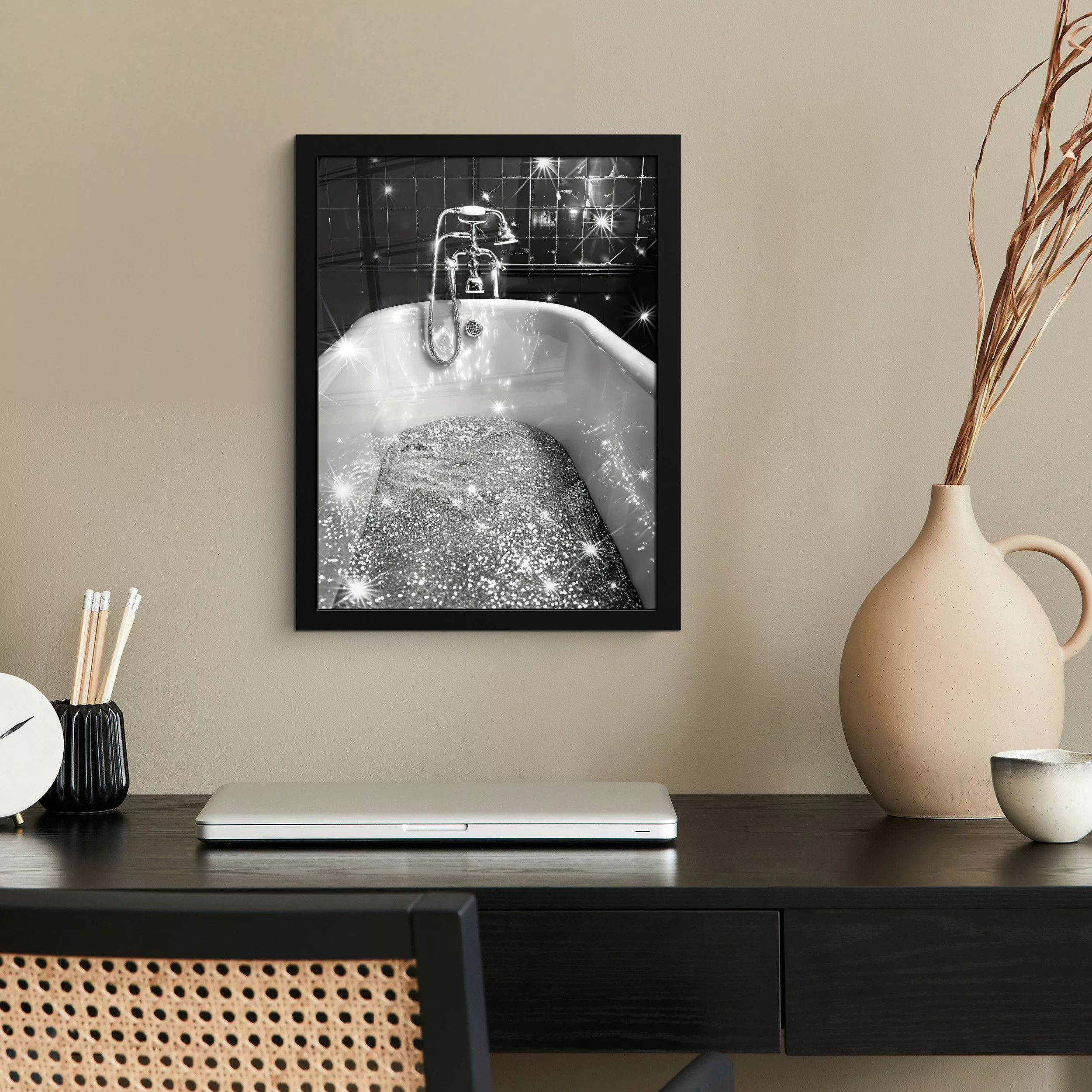 MuchoWow Poster Badewanne - Glitter - günstig online kaufen