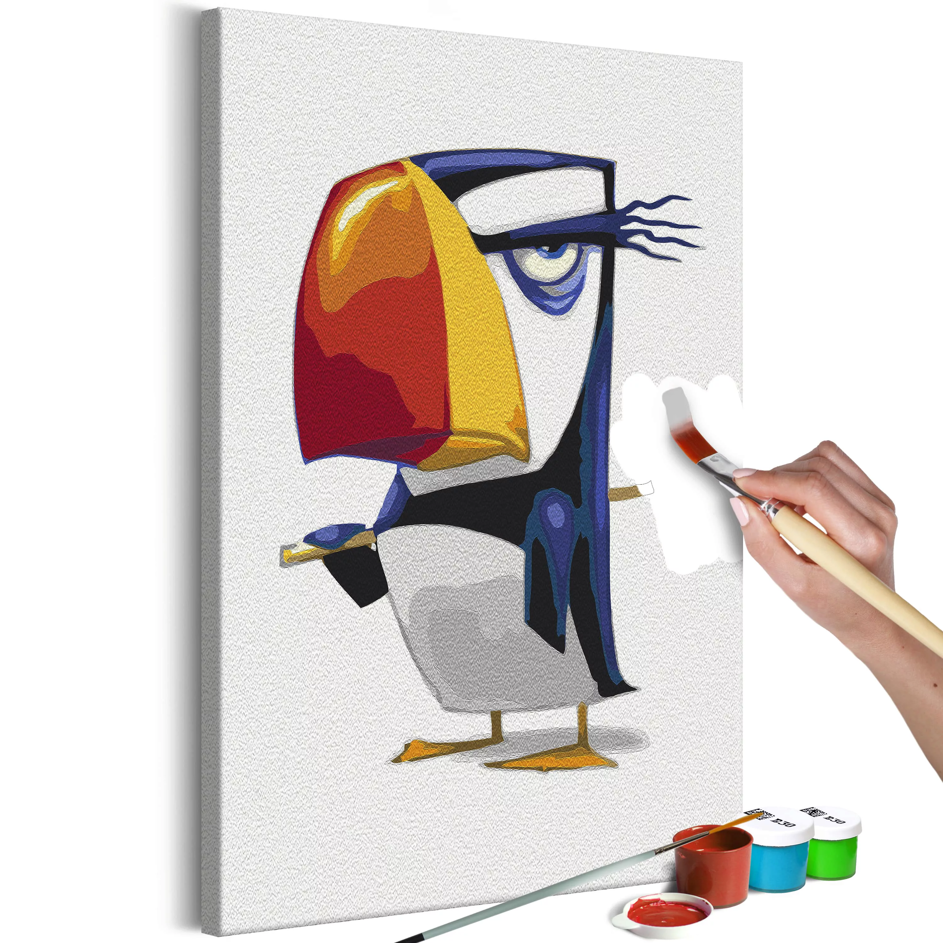 Malen nach Zahlen - Grumpy Penguin günstig online kaufen
