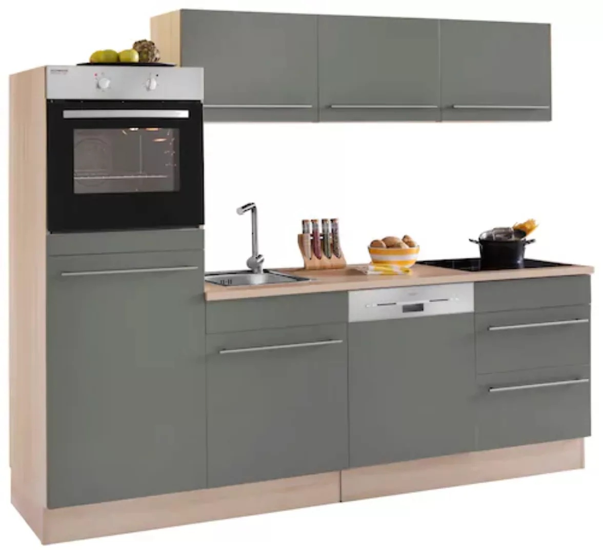 OPTIFIT Küche "Bern", (Spar-Set), Breite 240 cm, mit E-Geräten, Stärke der günstig online kaufen