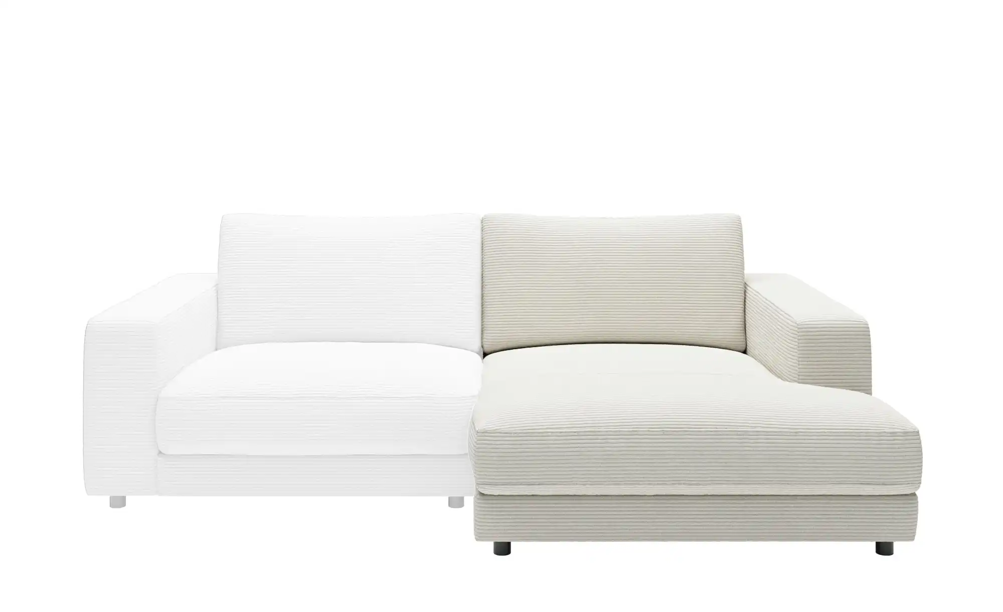 Jette Home Element Ottomane rechts in Cord Modulsofa Sila ¦ weiß ¦ Maße (cm günstig online kaufen