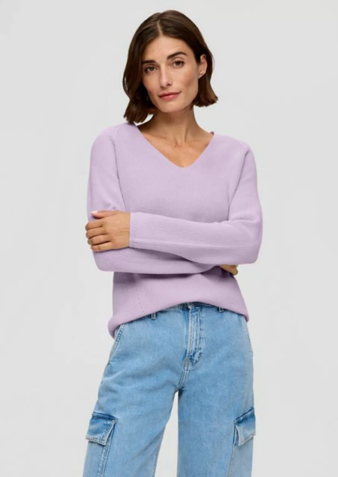 s.Oliver Strickpullover mit Raglan Ärmeln günstig online kaufen