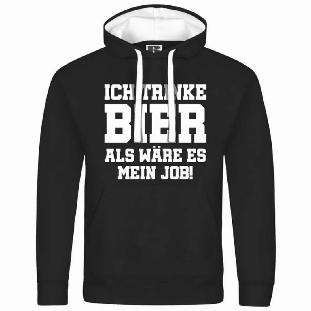 deinshirt Kapuzenpullover Herren Kapuzenpullover Ich trinke Bier als wäre e günstig online kaufen