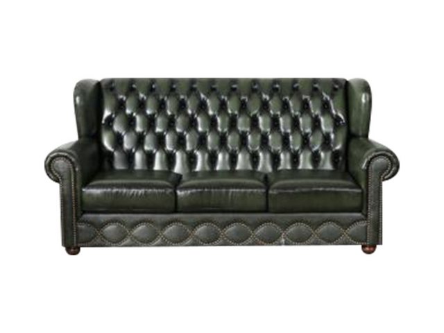 Salottini Chesterfield-Sofa 3er Sofa Chesterfield 3-Sitzer Couch York Leder günstig online kaufen