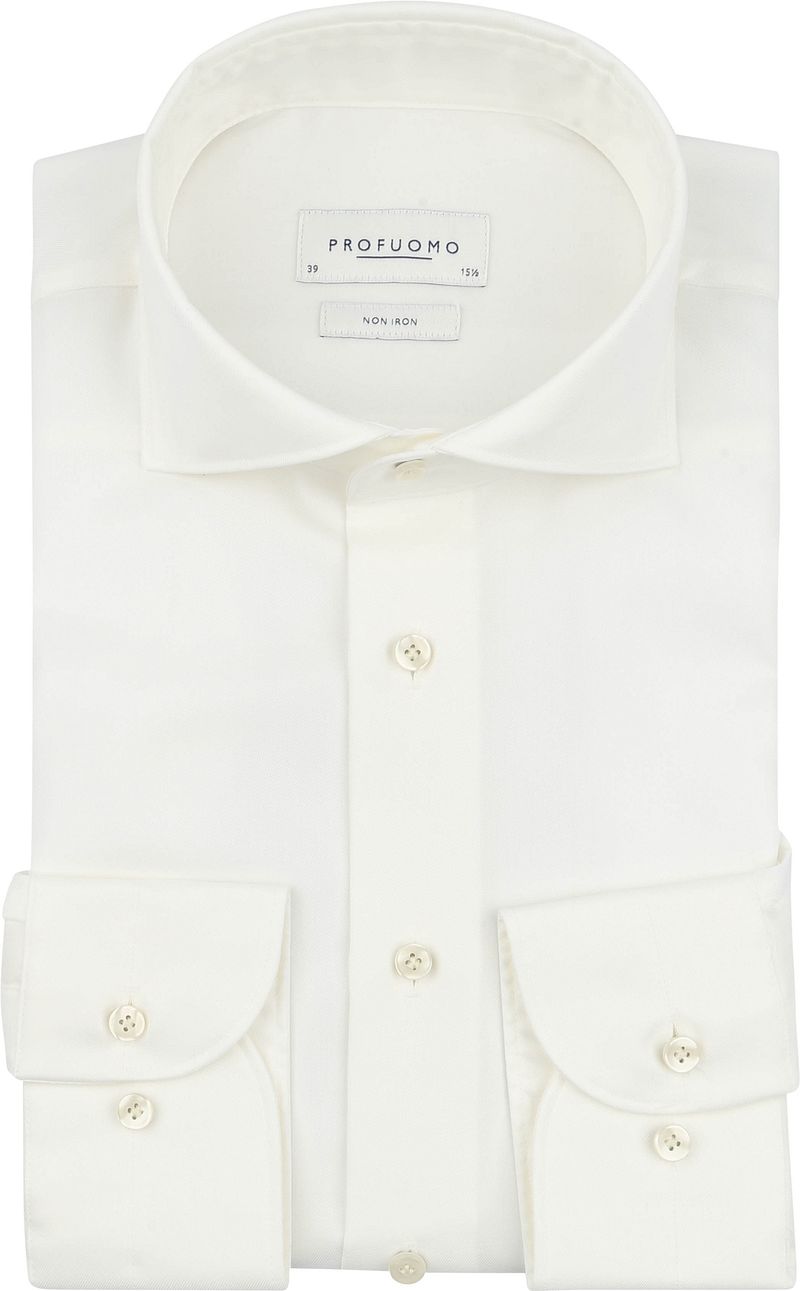 Profuomo Twill Hemd Off White - Größe 39 günstig online kaufen