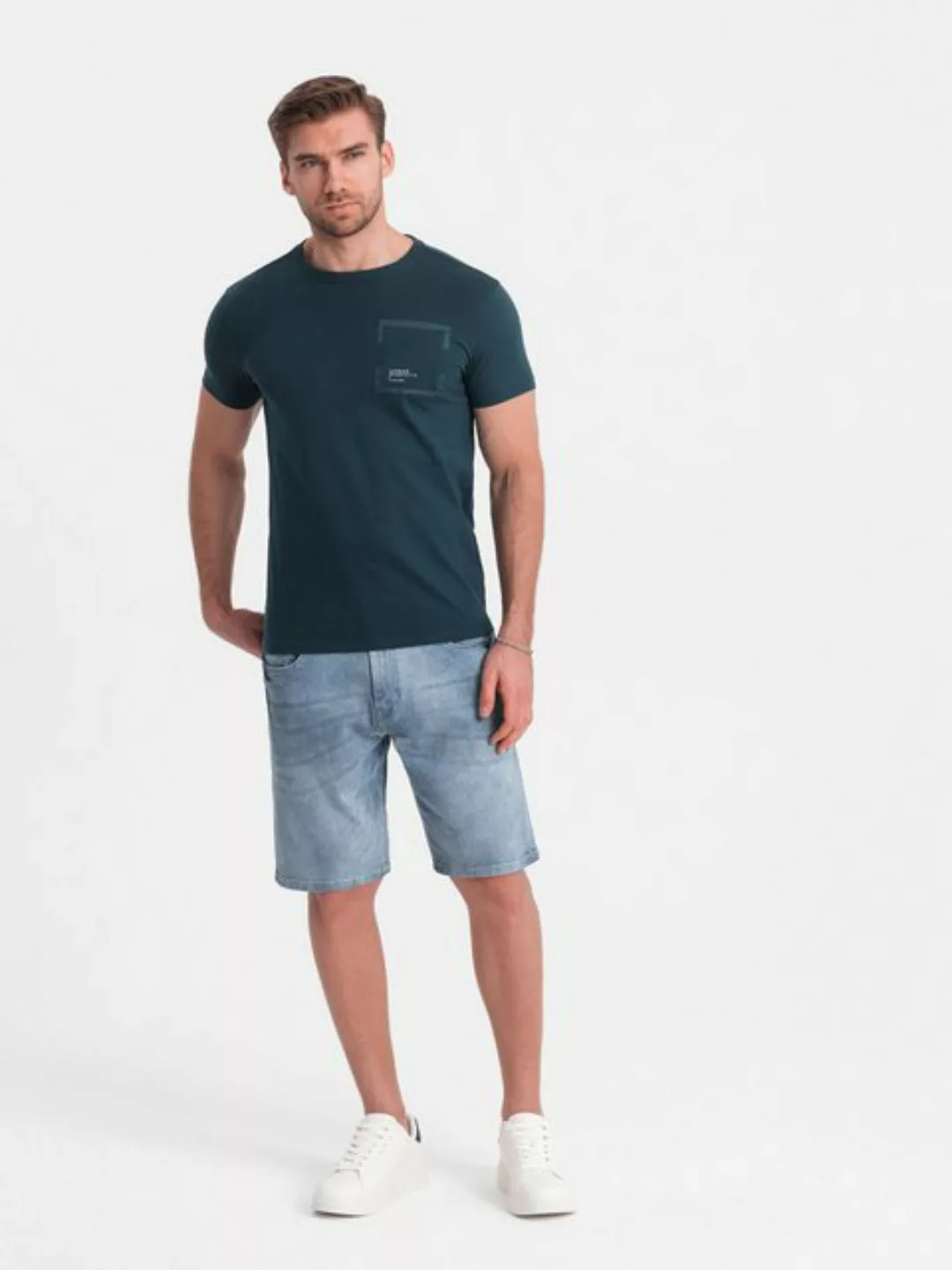 OMBRE Jeansshorts Denim-Shorts für Herren mit dezenten Waschungen günstig online kaufen