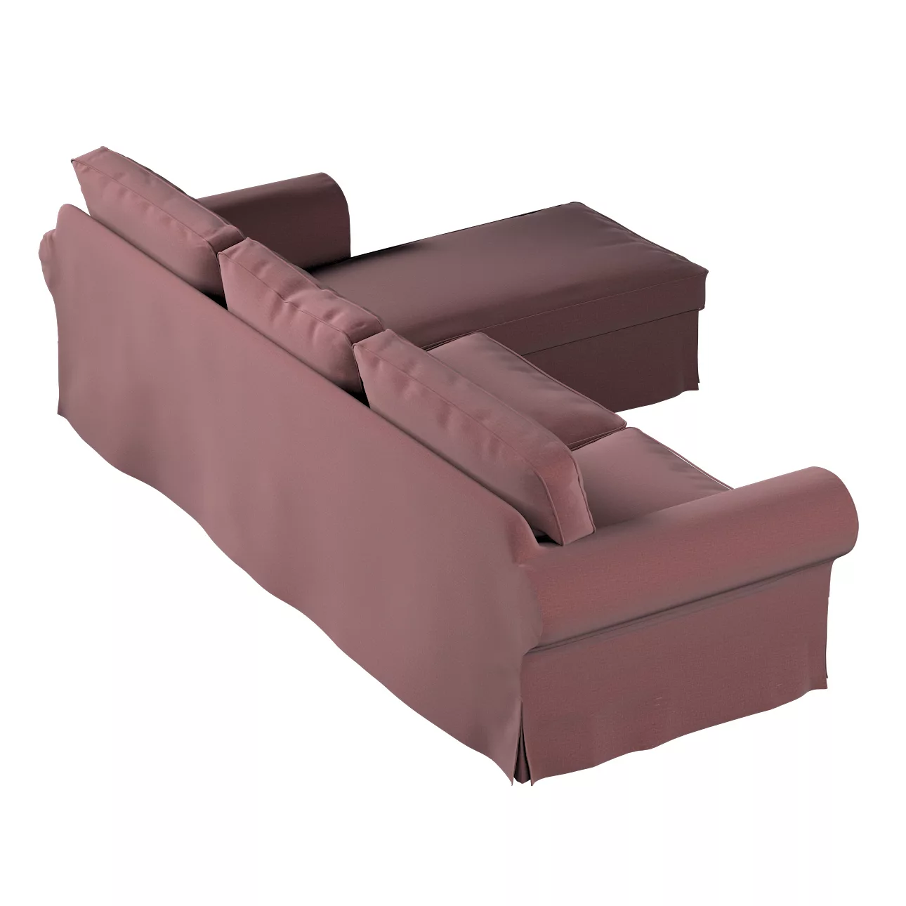 Bezug für Ektorp 2-Sitzer Sofa mit Recamiere, violett, Ektorp 2-Sitzer Sofa günstig online kaufen