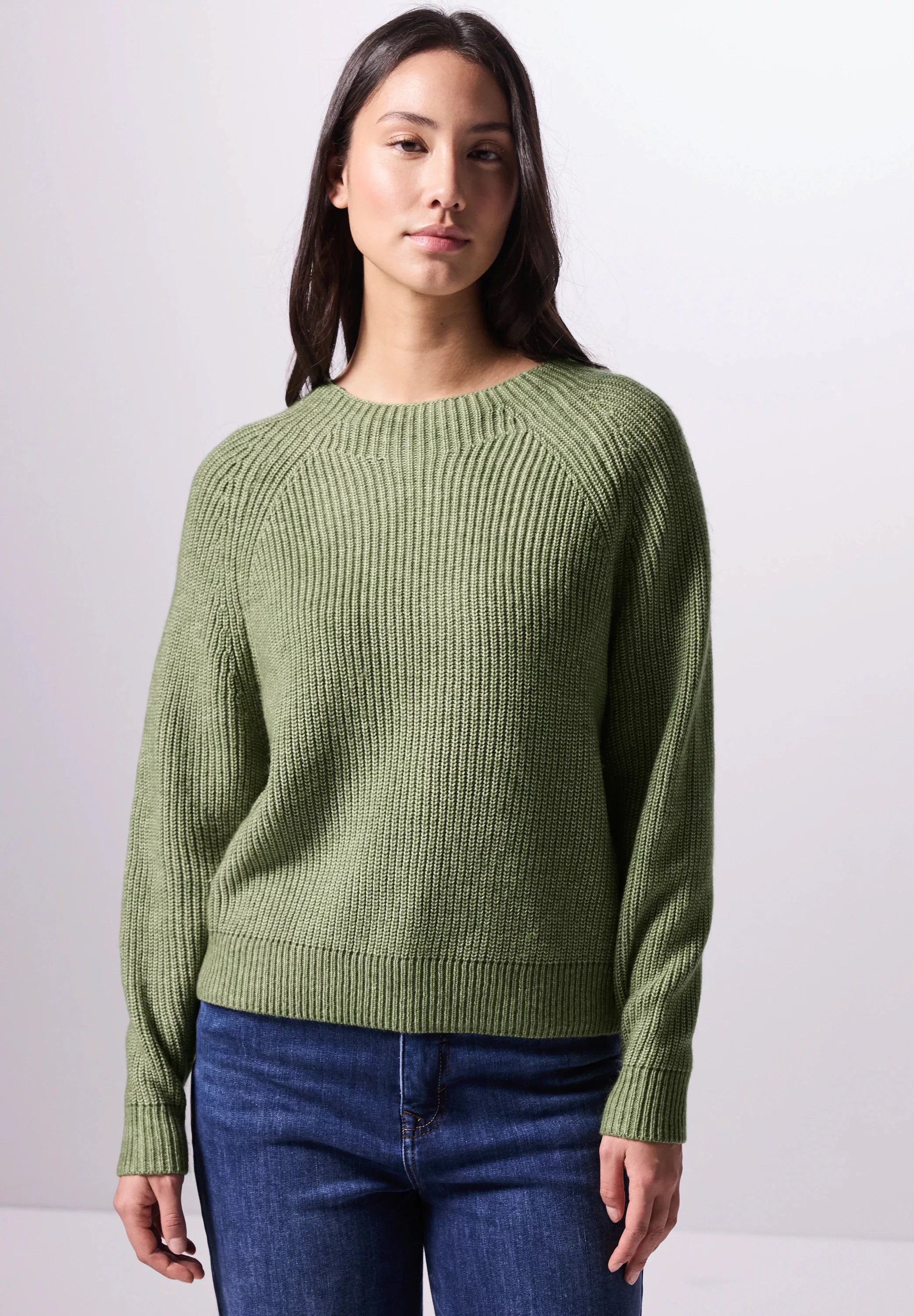 STREET ONE STUDIO Strickpullover, im soften Baumwoll-Mix günstig online kaufen