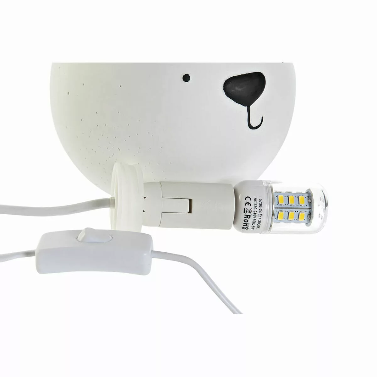 Tischlampe Dkd Home Decor Bär Porzellan 25w 220 V Led (17 X 14 X 14 Cm) günstig online kaufen