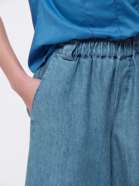 Shorts Mit Elastischem Bund | Tencel & Leinen günstig online kaufen
