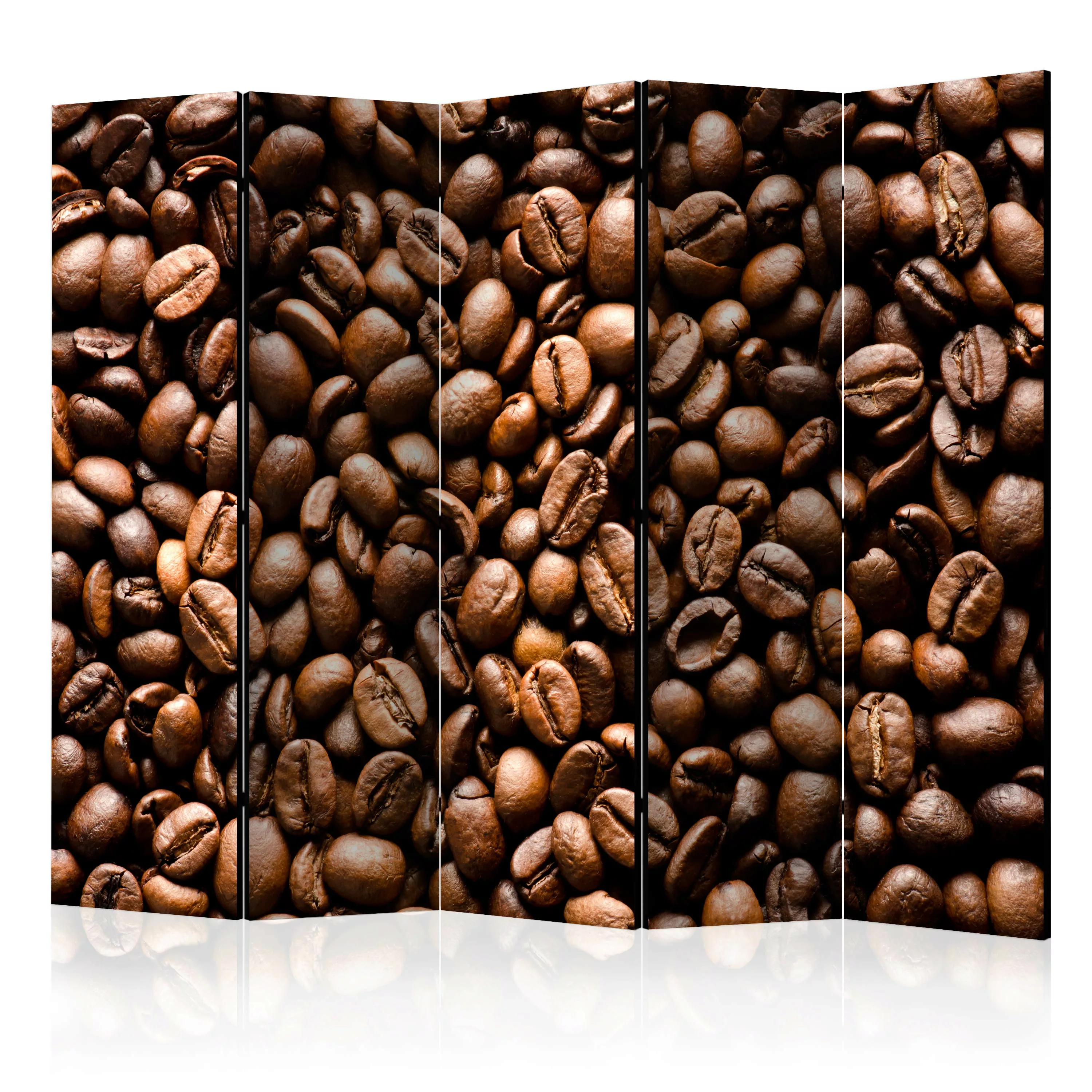 5-teiliges Paravent - Roasted Coffee Beans Ii [room Dividers] günstig online kaufen