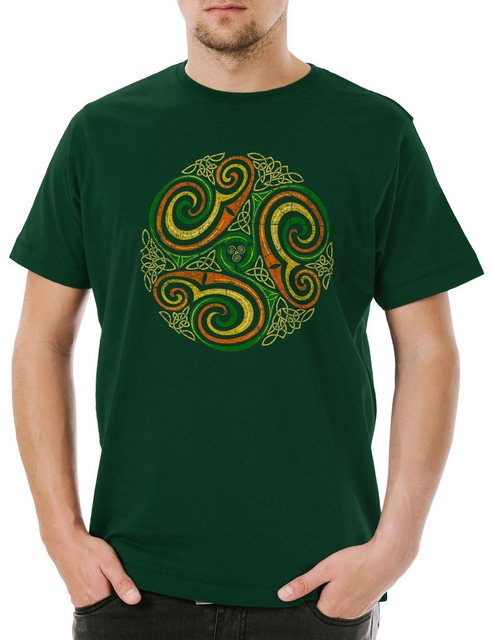 Urban Backwoods Print-Shirt Celtic Circle Herren T-Shirt Kelten Celts Kelti günstig online kaufen