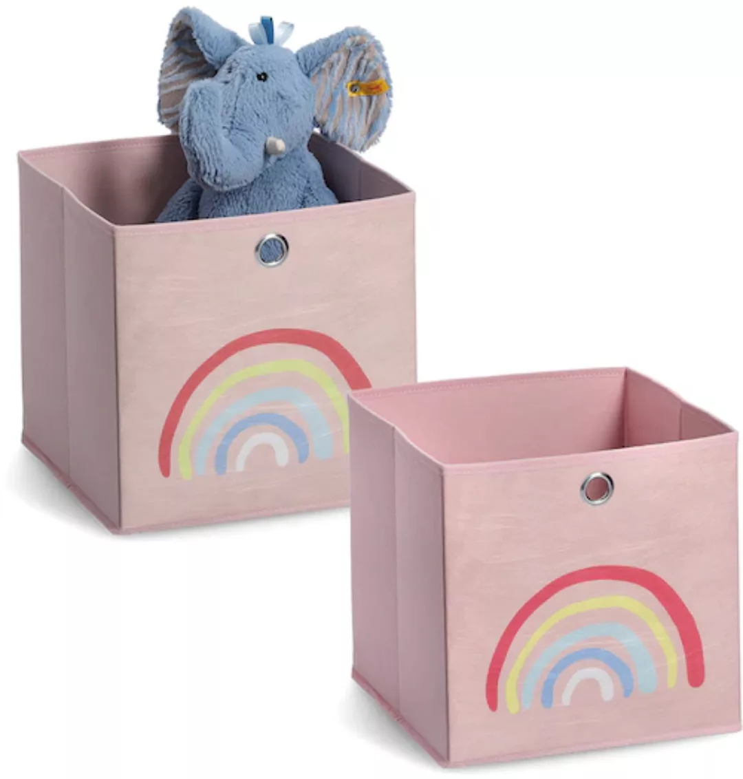 Zeller Present Organizer "Rosy Rainbow", (Set, 2 St.), Aufbewahrungsbox, fl günstig online kaufen