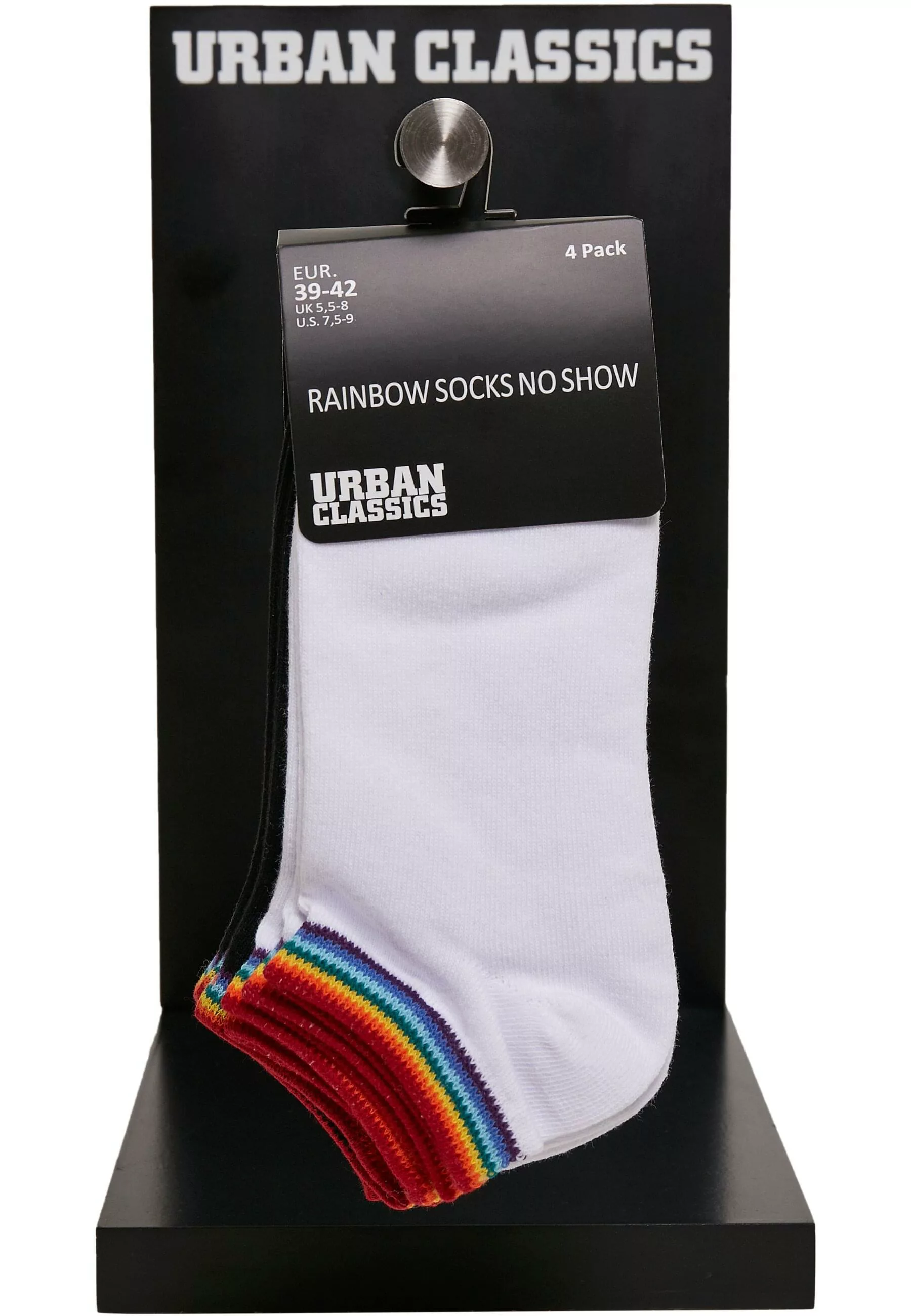 URBAN CLASSICS Basicsocken "Urban Classics Unisex Rainbow Socks No Show 4-P günstig online kaufen