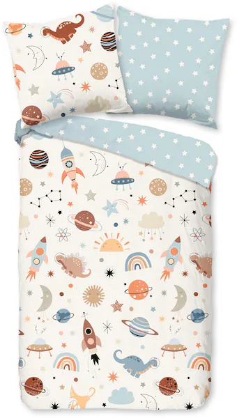 good morning Babybettwäsche »Eclips«, Baumwolle, Renforcé, 2 Teilig, Wendeo günstig online kaufen