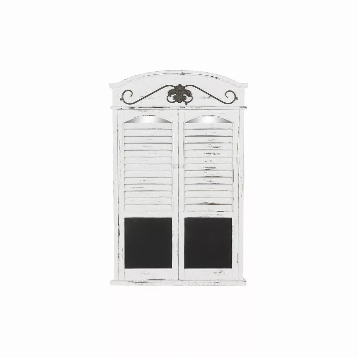 Wandspiegel Dkd Home Decor Spiegel Schwarz Holz Fenster Weiß (60 X 7 X 94 C günstig online kaufen