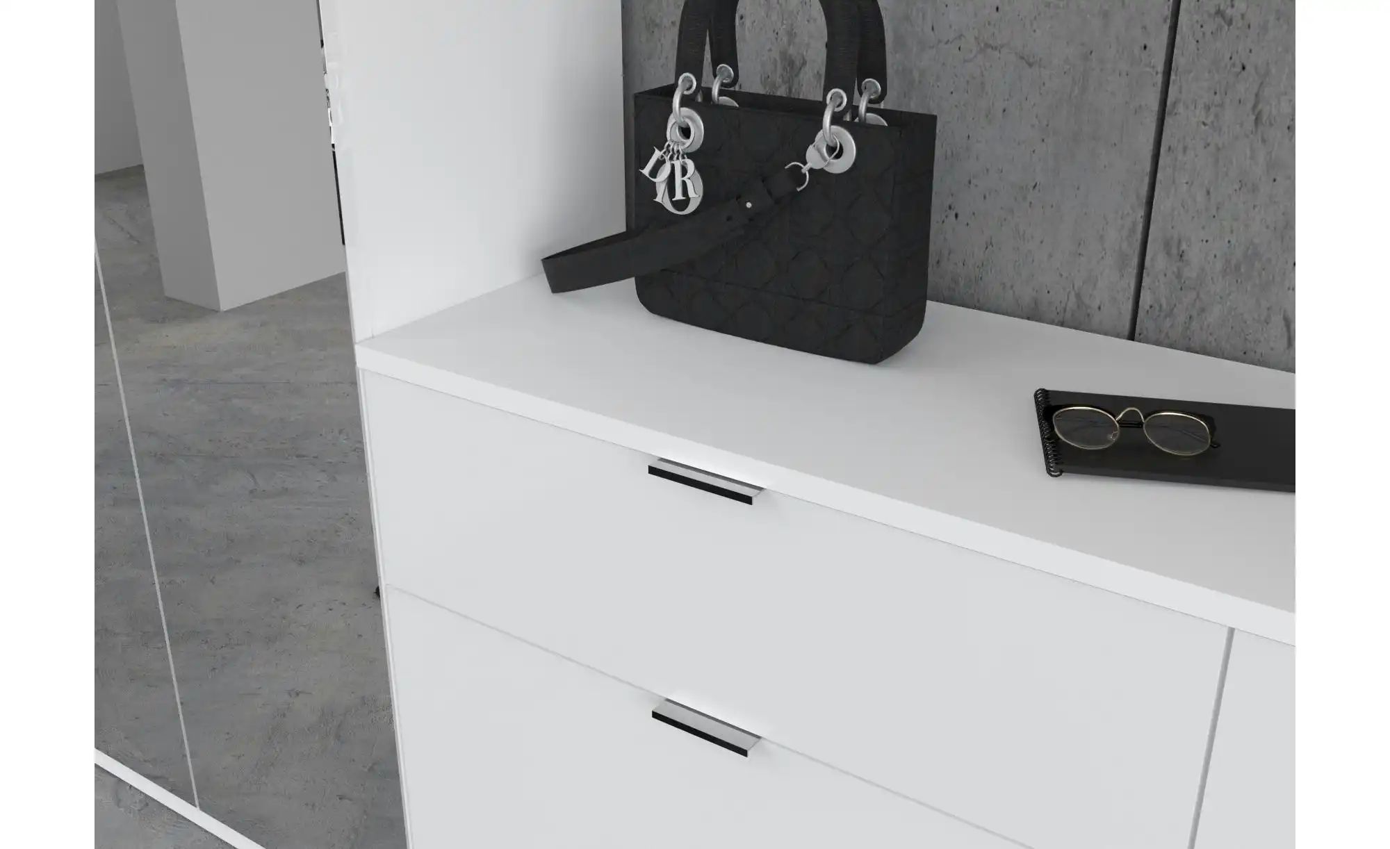 Garderobenset  Projekt X ¦ weiß ¦ Maße (cm): B: 121 H: 62 T: 34.0 Garderobe günstig online kaufen